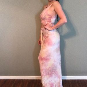 Tie dye skirt and crop top set